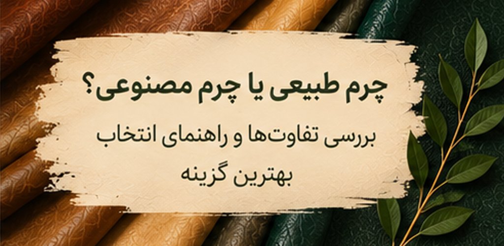 چرم طبیعی یا چرم مصنوعی؟ بررسی تفاوت‌ها و راهنمای انتخاب بهترین گزینه