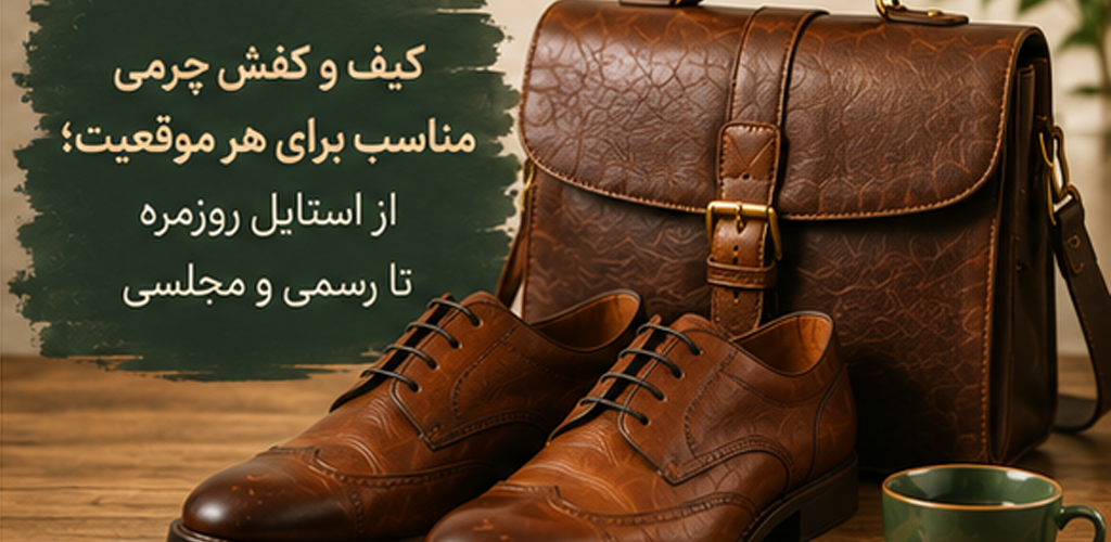 کیف و کفش چرمی مناسب برای هر موقعیت؛ از استایل روزمره تا رسمی و مجلسی